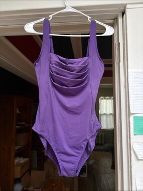 Calvin Klein Purple One-Piece Swimsuit